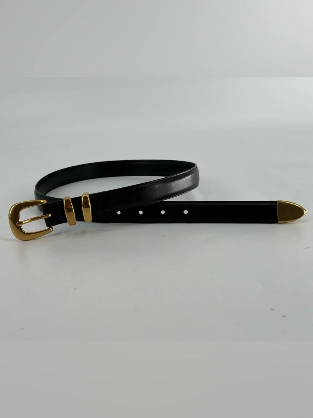 Babaton Ladies Black Leather Belt S